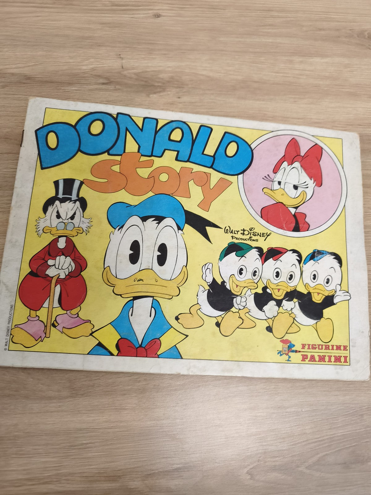 Vintage album Panini incomplet Donald Story Disney collection années 80