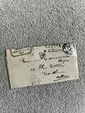 Lettre ancienne Chénérailles Creuse oblitération manuscrite philatélie