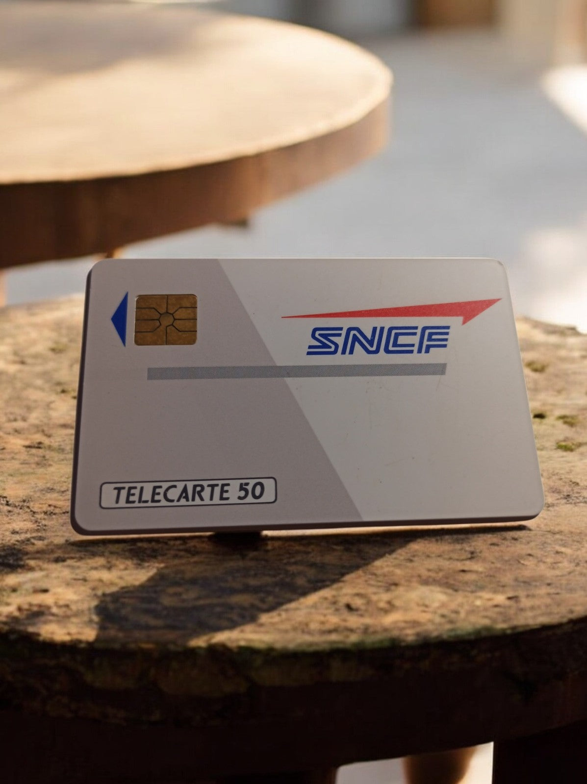 Carte téléphonique SNCF vintage Télécarte 50 puce grise rare France