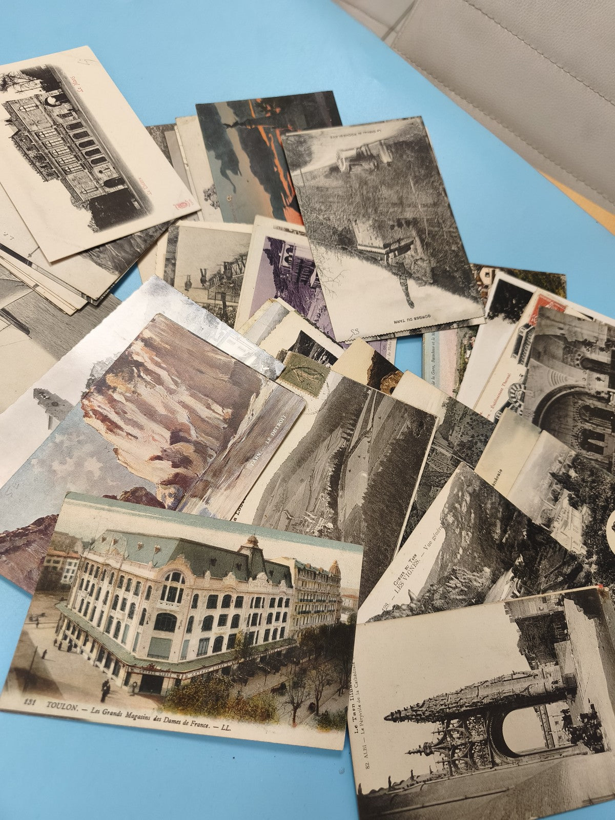 Lot cartes postales anciennes CPA divers lieux France paysages monuments vintage