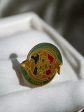 Pin's vintage Olympique de Marseille champion de France badge rétro OM football
