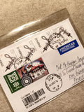 Lettre affranchie Roumanie 2021, 5 timbres oblitérés, philatélie, Cluj-Napoca
