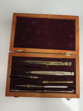 Coffret ancien compas de précision architecte – trousse instruments dessin techn