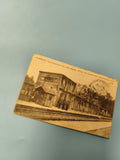 Ancienne carte postale animée Senlis gare Guerre 1914 collection vintage