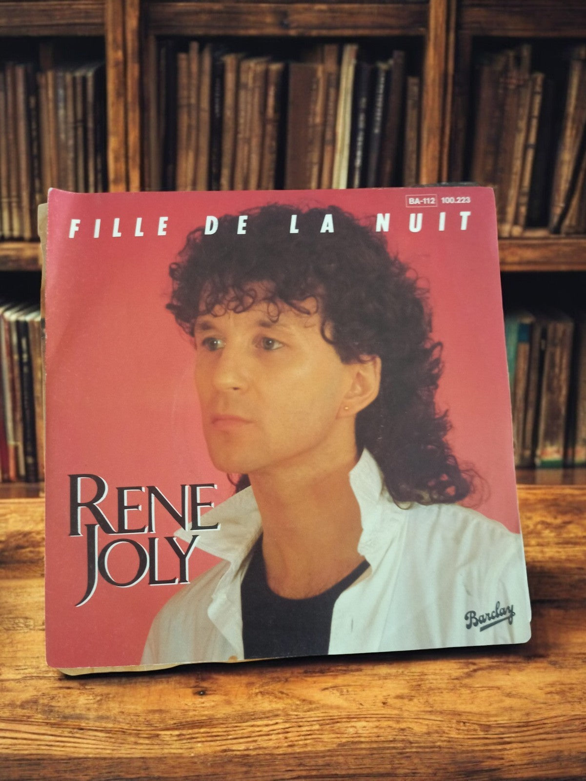 Vinyle 45T René Joly Fille de la nuit vintage Barclay ancien disque rétro