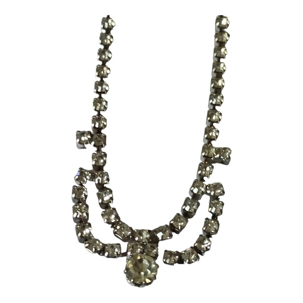 Collier Fantaisie Vintage Ras du Cou Diamants Femme
