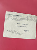 Enveloppe philatélie oblitérée Paris 1950, adresse Marseille, cachet visible