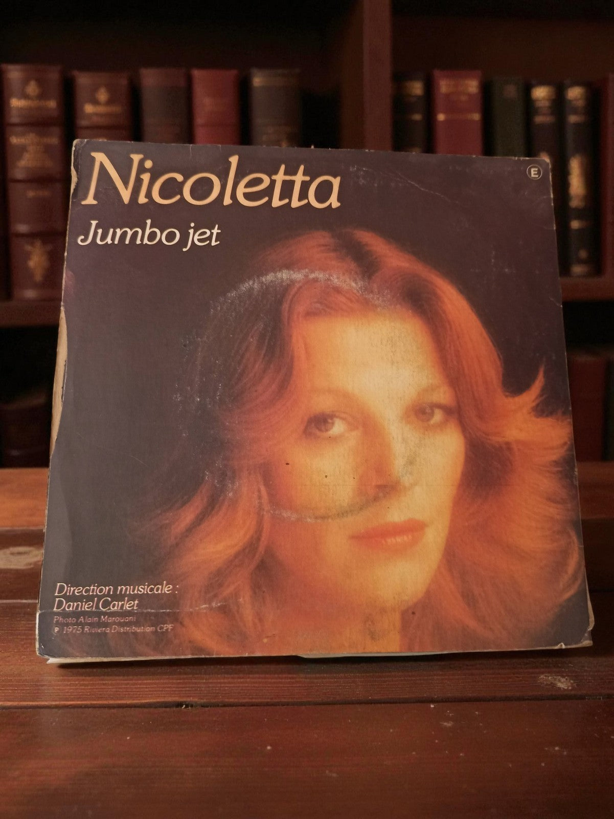 Disque 45 tours Nicoletta Jumbo Jet vintage ancien vinyle pochette à restaurer
