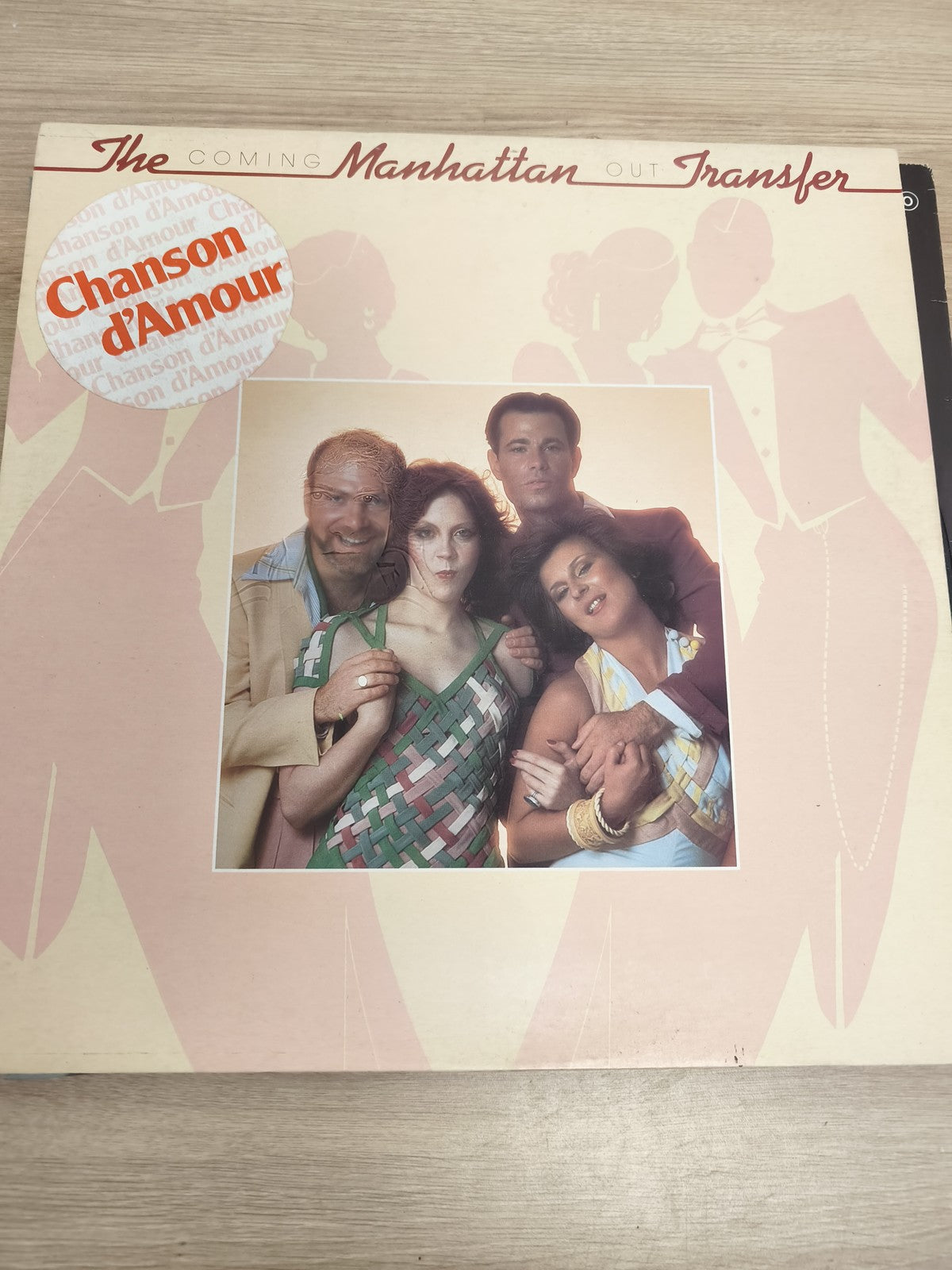 Vinyle 33T The Manhattan Transfer Chanson d'Amour pochette rose