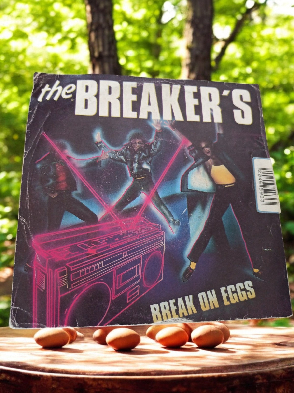 Vinyle 45 tours The Breaker's Break On Eggs années 80 electro funk