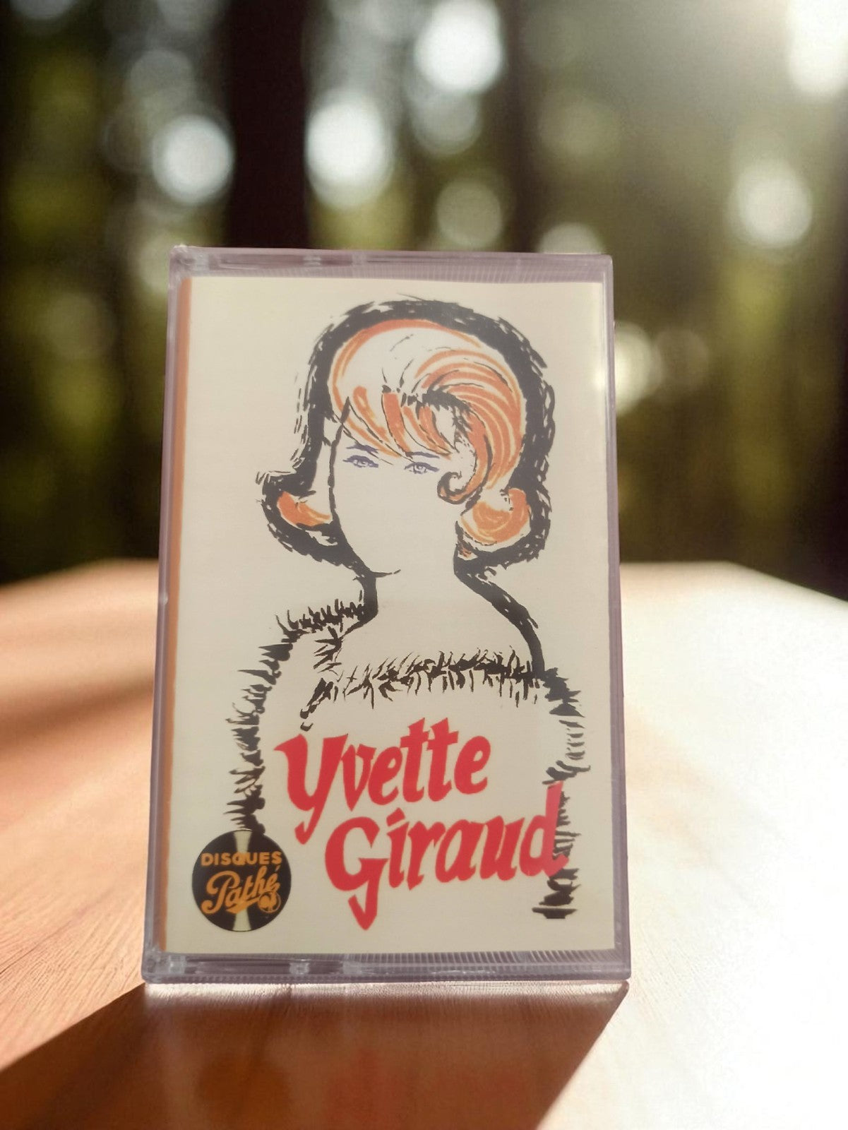 Cassette audio vintage Yvette Giraud Disques Pathé rétro années 80 K7 ancienne