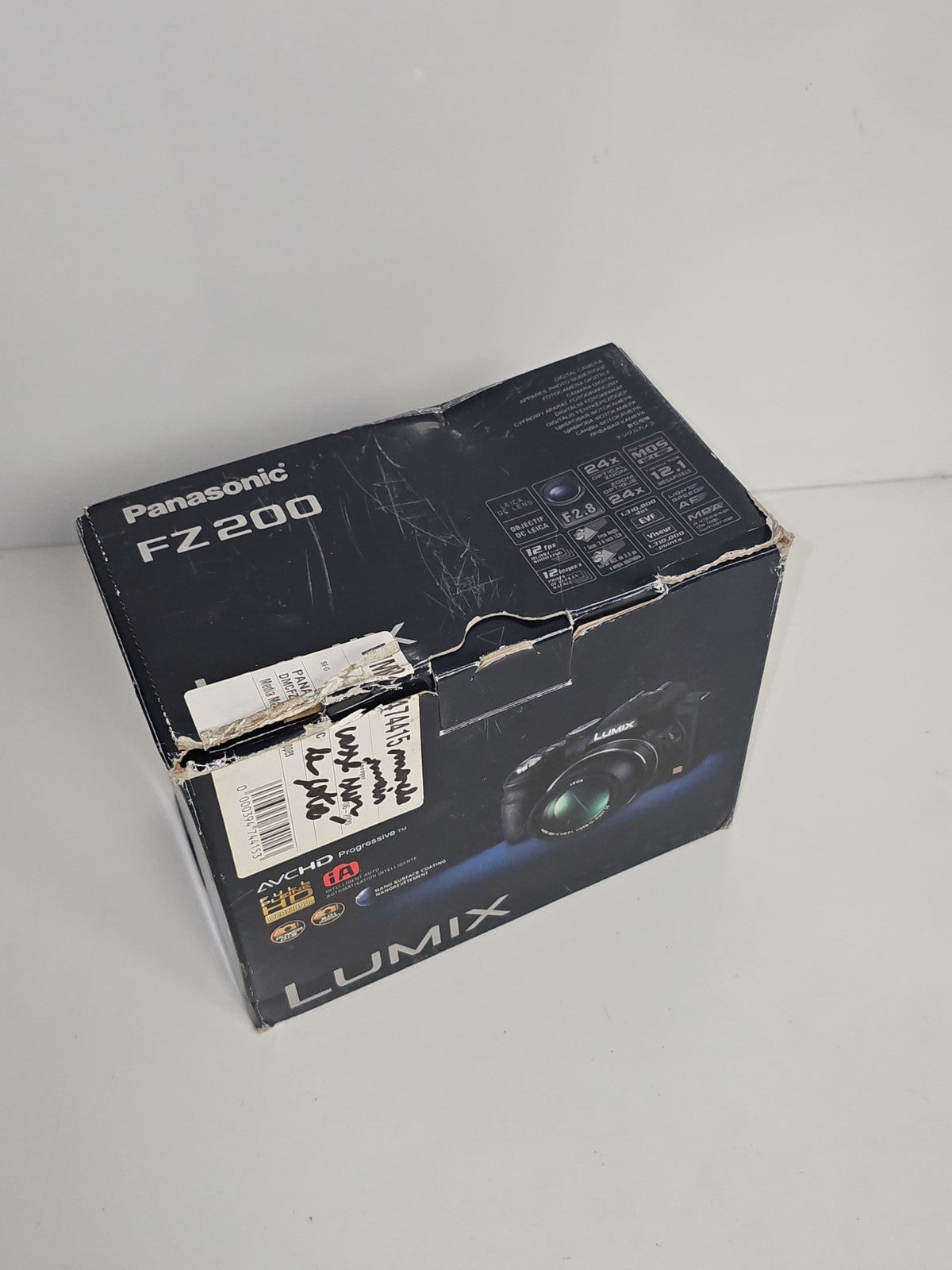 Boîte vide d'origine Panasonic pour appareil photo Lumix FZ200, emballage authen