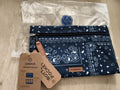 Pochette avant Cabaia bleu motif bandana 24 cm neuve, accessoire sac