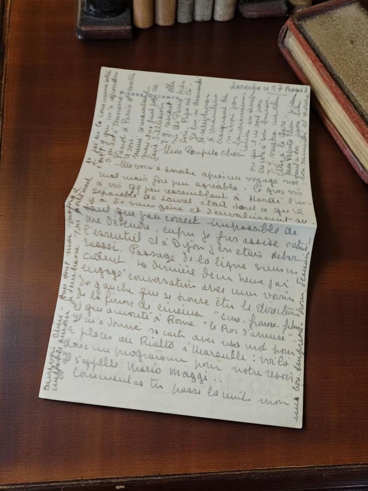Lettre manuscrite 1939-1945 encre noire émouvante correspondance guerre