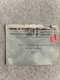 Lettre ancienne 1948 Compagnie Entrepôts Paris timbre Marianne philatélie