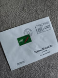 Lettre premier jour Tours 1977 timbre 0,30 vert code postal Marcophilie Philatél