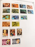 Timbres anciens Grenadines Grenade Grenada thématiques sport art Noël
