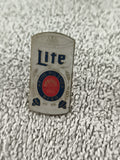 Pin's vintage bière Lite Fine Pilsner Beer logo USA ancien badge publicitaire (R