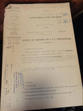 Document administratif Marseille 1940 rapport ingénieur TPE Littoral Pharo vinta