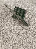 Pin's vintage flûte traversière musique design rectangulaire (Ref 7)