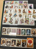 Lot timbres Rwanda thématiques Afrique personnalités animaux fleurs, oblitérés/n