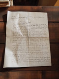 Lettre manuscrite ancienne 1941 Guerre Seconde Guerre mondiale rétro papier encr