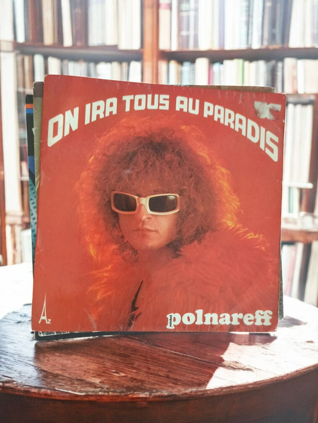 Vinyle 45 tours Michel Polnareff On ira tous au paradis vintage – disque ancien