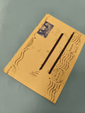 Ancienne enveloppe timbrée oblitérée philatélie, cachet visible, collection vint