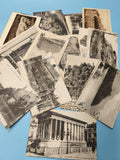 Lot cartes postales anciennes CPA divers lieux France noir et blanc vintage (Ref