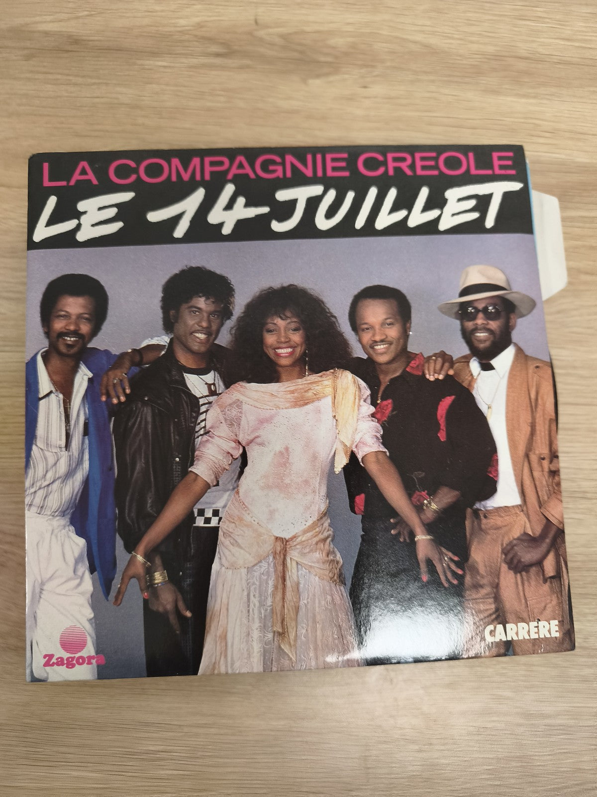 Vinyle 45 tours La Compagnie Créole Le 14 Juillet pochette couleur (Ref 3)