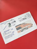 Enveloppe philatélie Trésor Public TGV illustration train oblitérée France