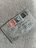 Lettre affranchie timbres aériens Mexique, enveloppe manuscrite, philatélie