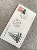 Lettre FDC Polynésie Française 1966 Ancienne Goélette timbre Bateaux Papeete phi