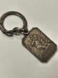 Porte-clés religieux ancien vintage, objet de collection rétro chrétien, France