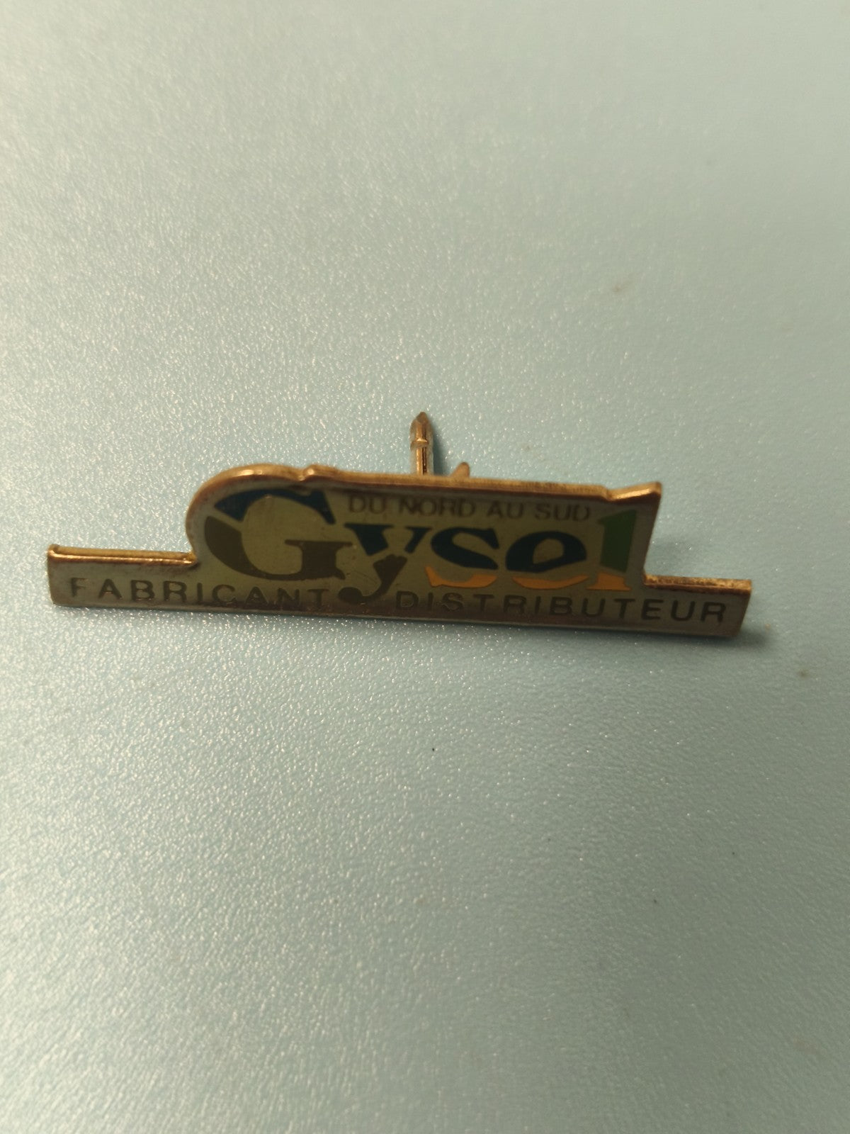 Vintage pin's Gysel fabricant distributeur, badge publicitaire ancien, collectio