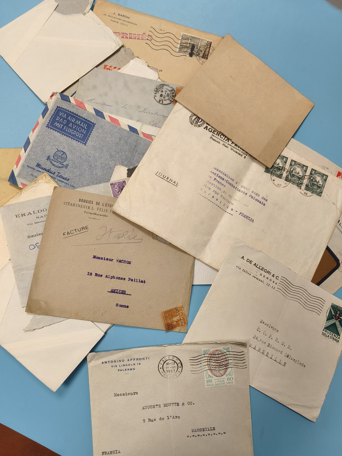 Lot d?enveloppes anciennes France philatélie, timbres et cachets d?époque