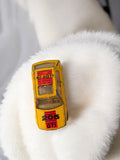 Voiture miniature Peugeot 205 GTI jaune vintage rétro modèle réduit ancien