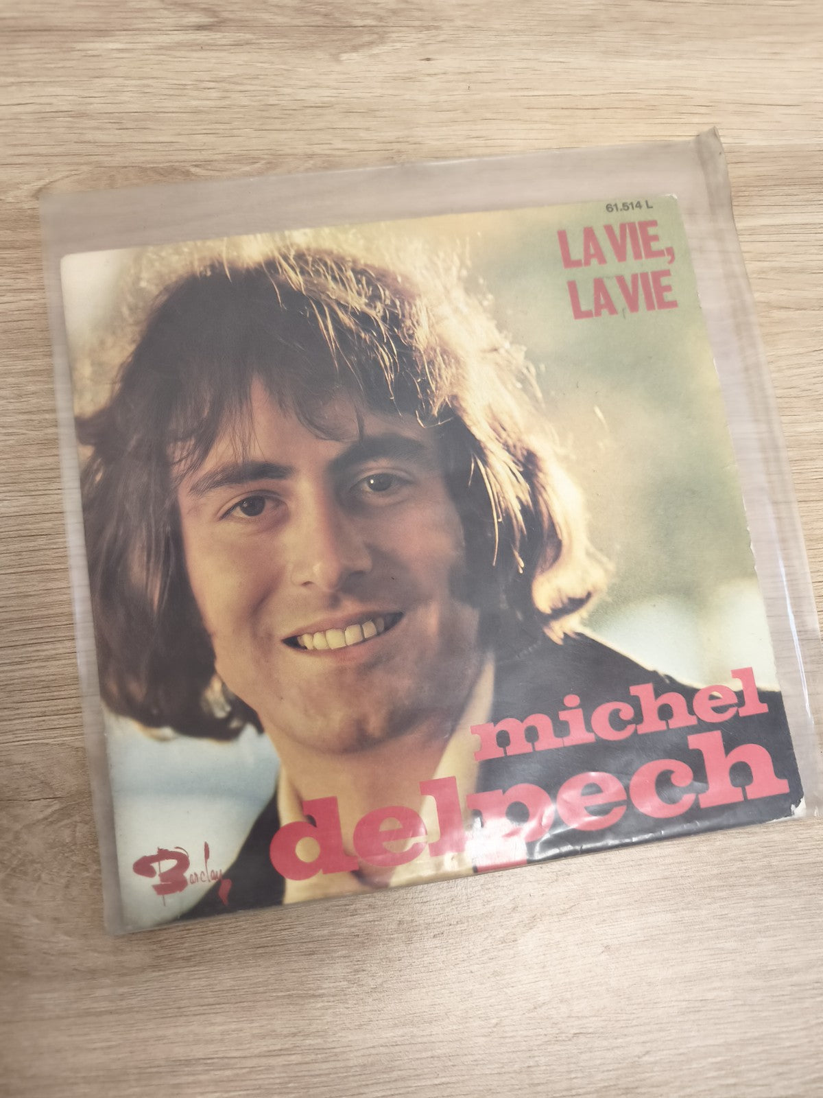 Vinyle 45 tours Michel Delpech "La Vie, La Vie" pochette photo couleur (Ref 6)