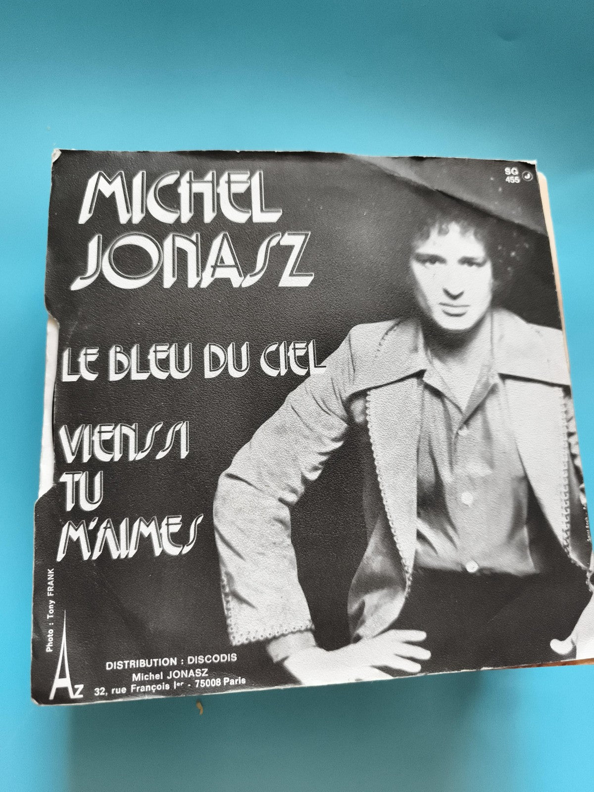 Vinyle 45 tours Michel Jonasz Le Bleu du Ciel Viens Si Tu M’aimes pochette noire