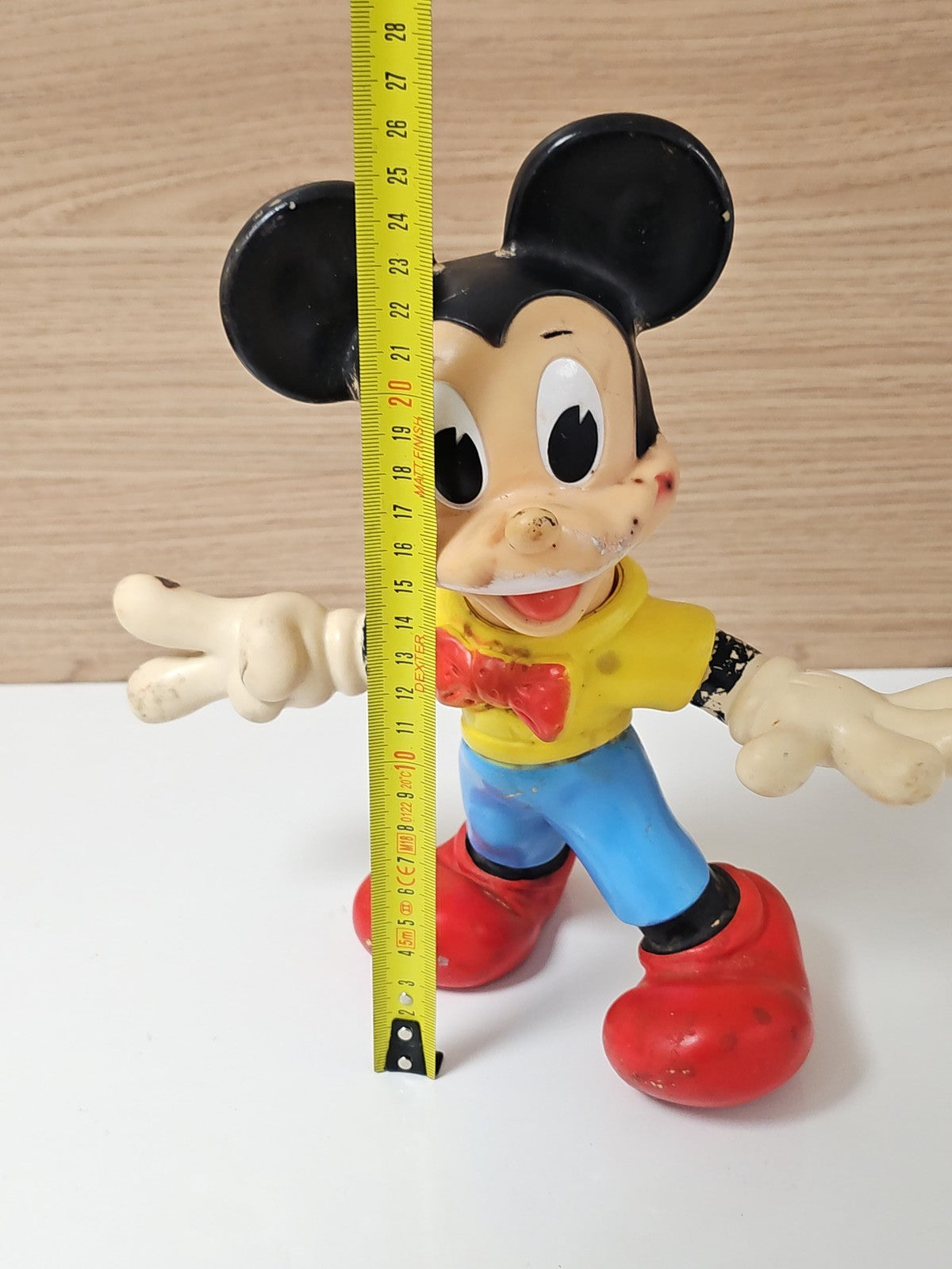 Vintage pouet Mickey Mouse 27 cm ancien jouet Disney collection rétro rare