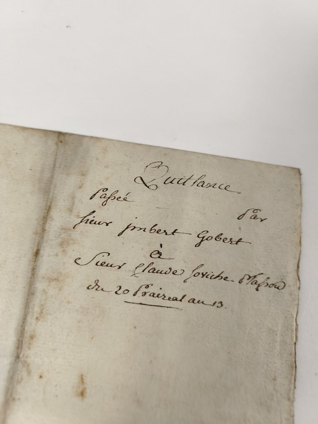 Lettre manuscrite administrative 1813, papier timbré XIXe, cachet fiscal 75 c