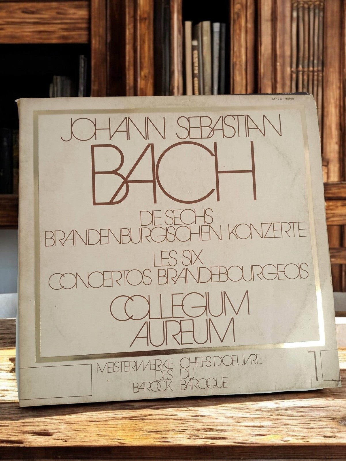 Vinyle 33 tours Bach Concertos Brandebourgeois Collegium Aureum vintage baroque