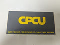 Vintage autocollant publicitaire ancien CPCU grand format rétro collection affic
