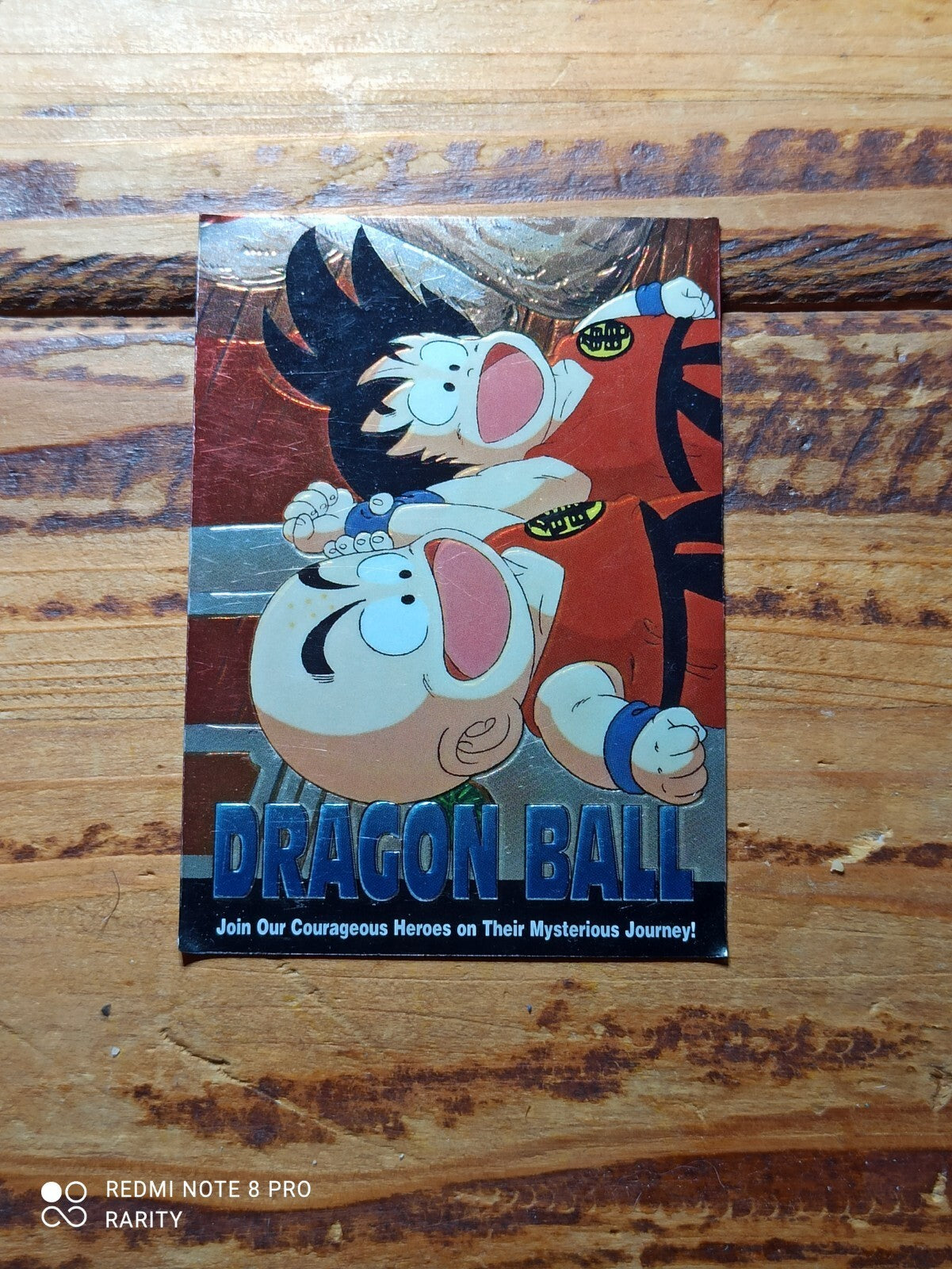 Carte Dragon Ball Z Cardass vintage, effet métallisé, rare, Goku Krilin