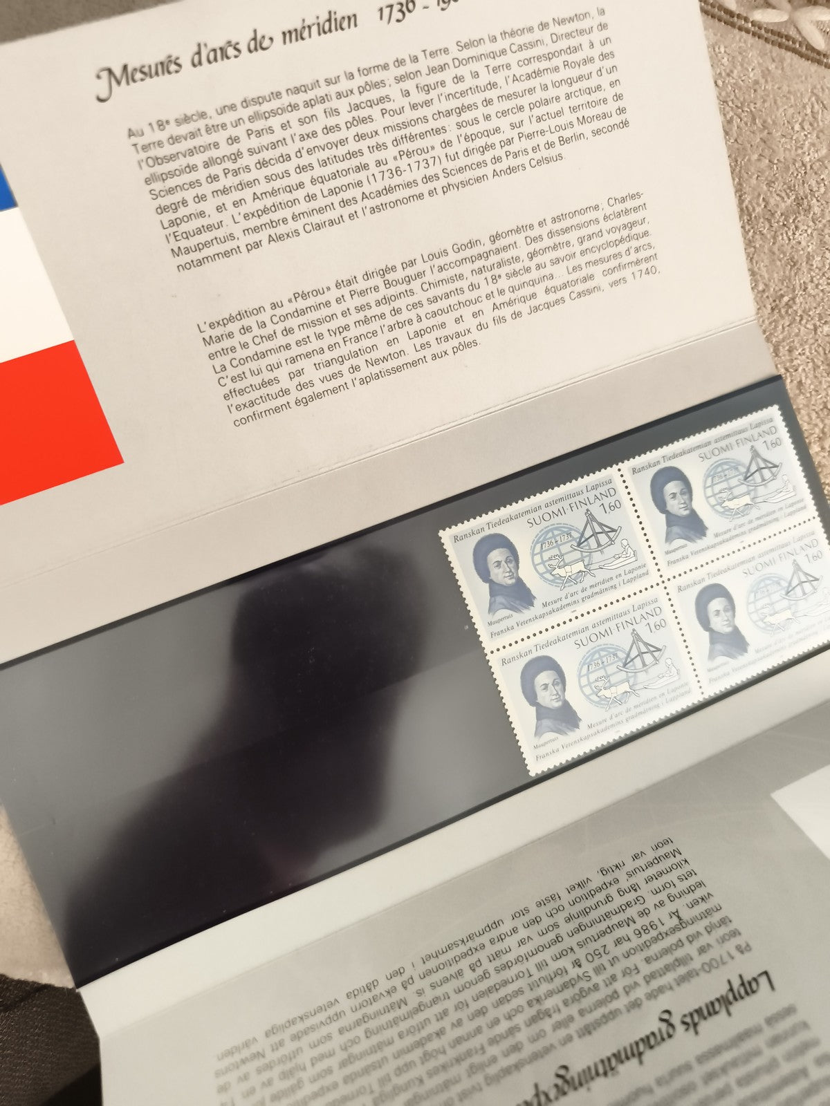 Bloc de 4 timbres Finlande SUOMI 1,60 Laplace Lapponie philatélie neuf