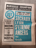 Journal sportif ancien BUT 1972 Marseille champion football vintage années 70