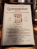 Revue CONFERENCIA Université des Annales 1921 ancien journal littéraire vintage
