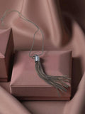 Collier pendentif pampille rétro vintage, bijou fantaisie ancien femme
