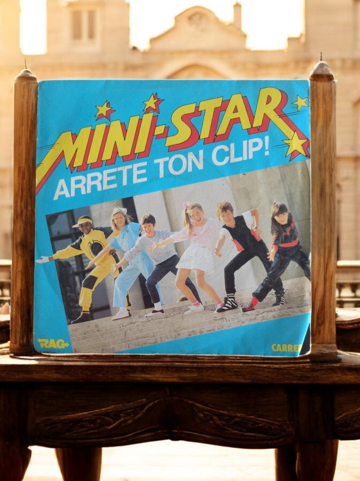 Vinyle 45T Mini-Star Arrête ton clip vintage années 80 RAG Carrere