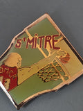 Pin's rétro ancien basket St Mitre, badge collection vintage basketball France